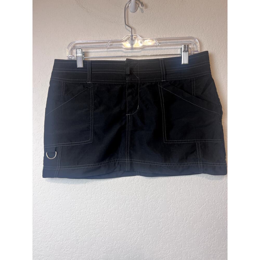 Vintage Y2K Roxy Black Micro Mini Skirt Size 5